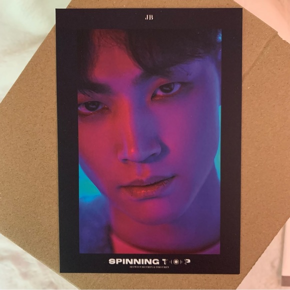 GOT7 Spinning Top Official PREORDER Postcard Set + Sticker Sheet - Picture 8 of 11